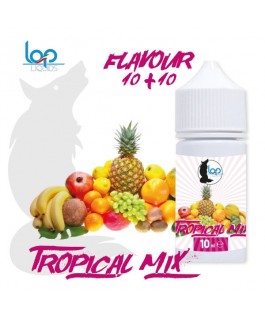 FLAVOUR 10 + 10 TROPICAL MIX – 10 ML IN BOTTLE OF 30 ML - LOP 