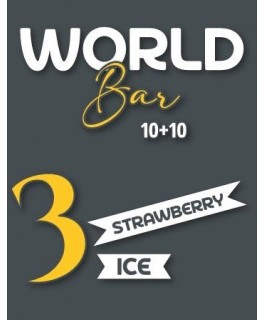 3 World Bar Aroma Srawberry ice 10+10 