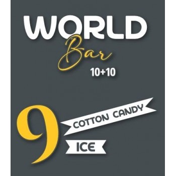 9 World Bar Aroma Cotton candy ice 10+10