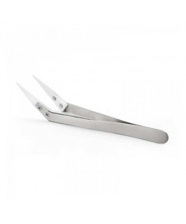 Coil Master Ceramic Tweezers (Bent) - Pinzette curve in ceramica black 