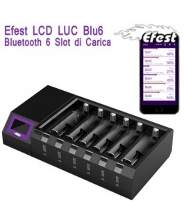 Caricabatterie EFEST LUC BLU6 BLUETOOTH 6 BAY  